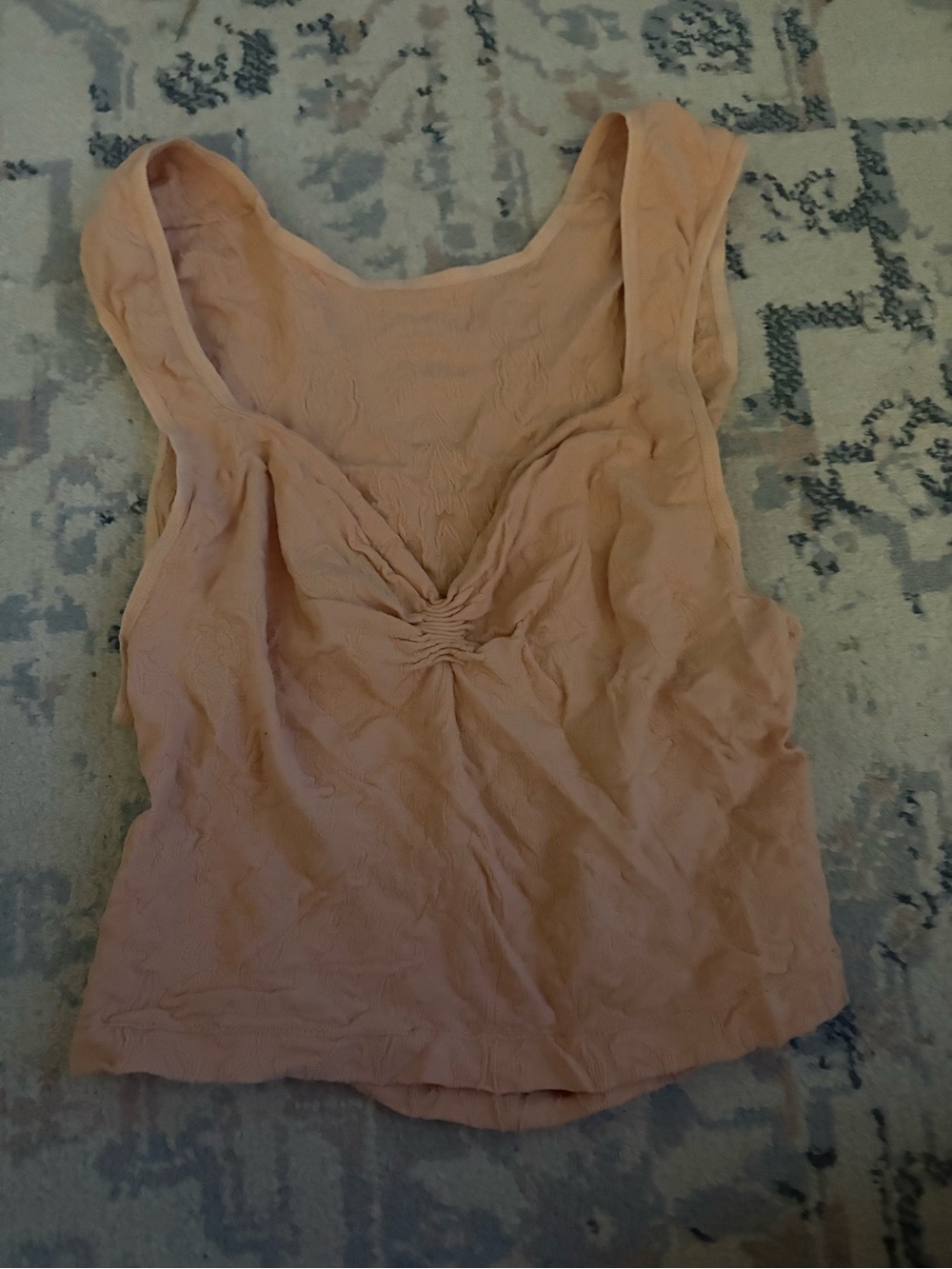 Free People Blush Ruched Tank